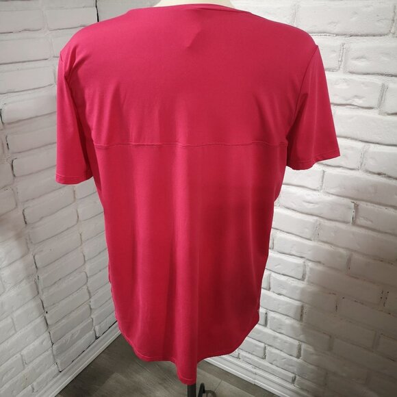 Lole Ladies Size XL Pink Short Sleeves Straight Loose Fit T-shirt - Picture 2 of 11